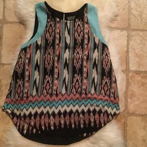 Flowy Paper moon short sleeved blouse