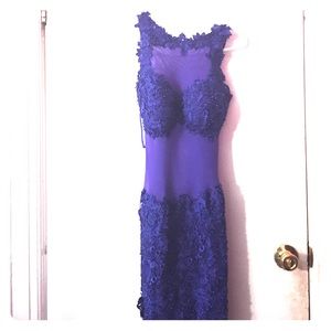 Sherri hill, high slit prom dress