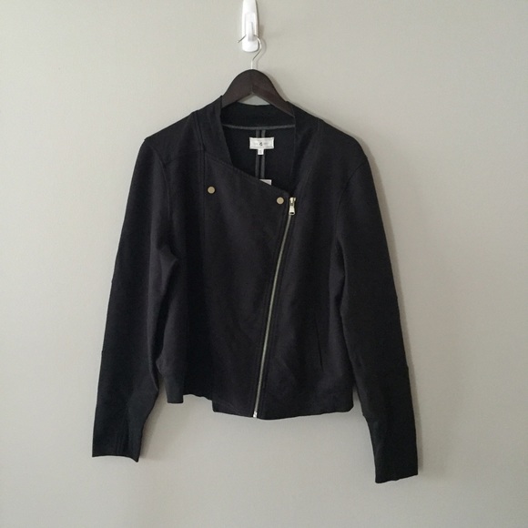 Lou & Grey Moto-Style Sweatshirt