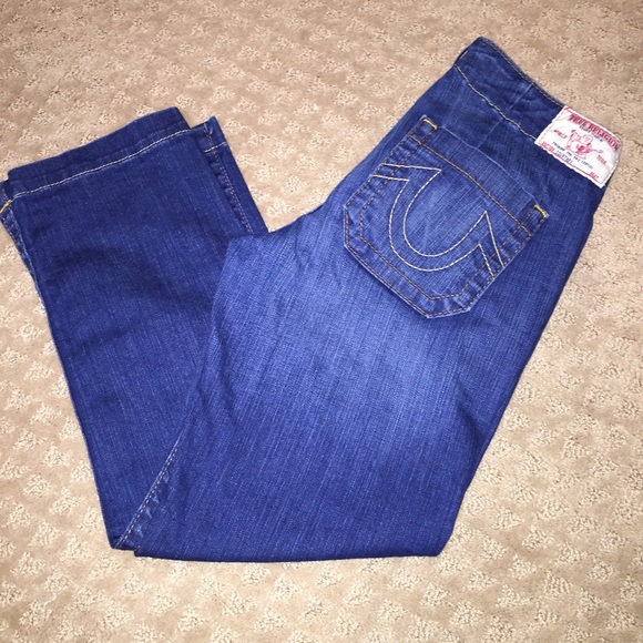 True Religion "Courtney" cropped jeans
