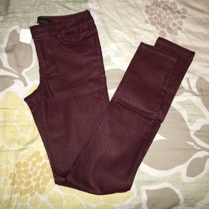 Burgundy pants