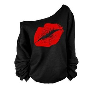 Off the shoulder sweatshirt