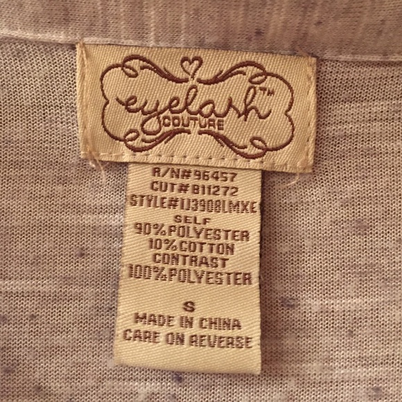 Gray and sheer blouse - Picture 3 of 3