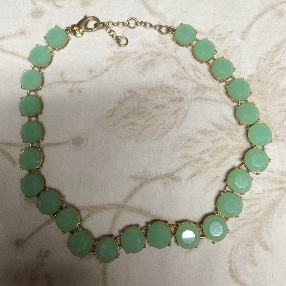 Jcrew Green Bauble necklace