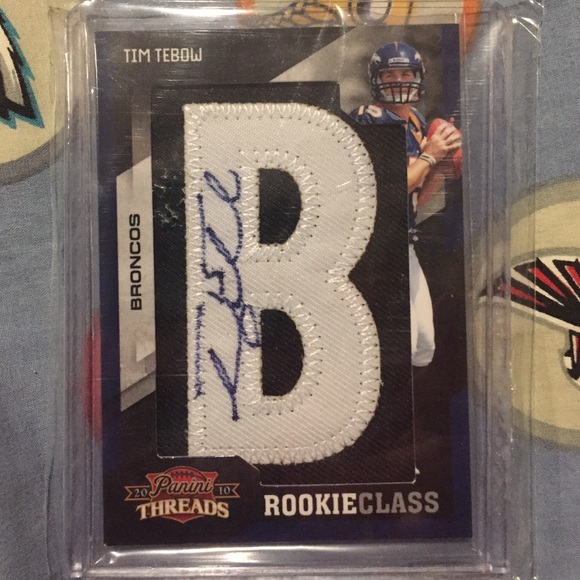 Accessories - Tim Tebow Rookie Jersey Piece Card