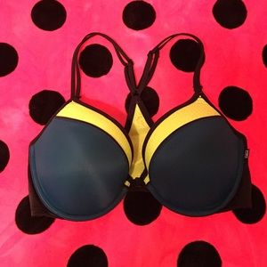 NWOT varsity layering push up bra