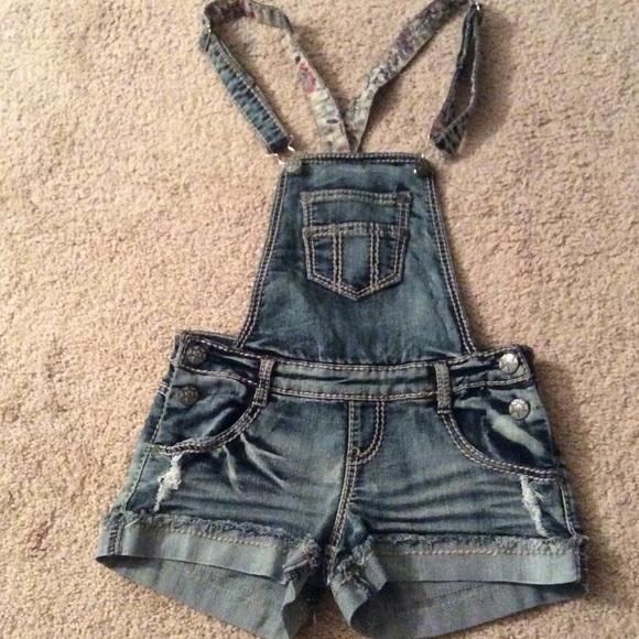 Overall Jean Shorts Size 3