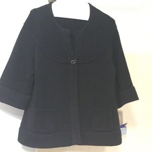 Bell jacket knit like a sweater.  Cute style.