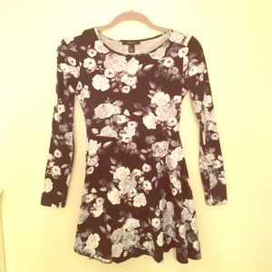 Black & white flower dress