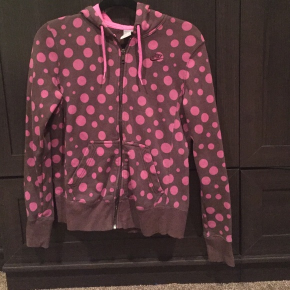 Nike polka dot hoodie heavy fabric