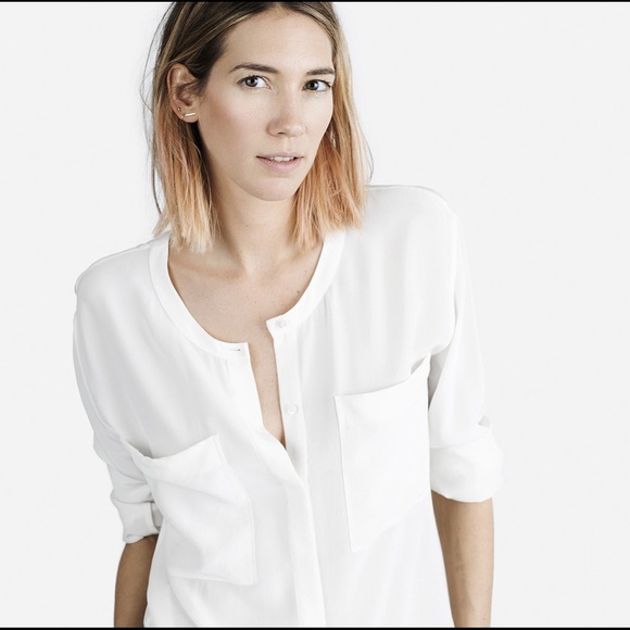 🍺FINAL SALE🍻Everlane silk pocket shirt