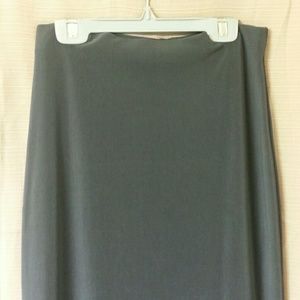 Just In *** Gray Spandex Maxi Skirt - Medium