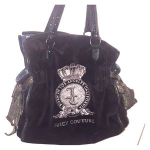 Authentic black juicy couture purse.