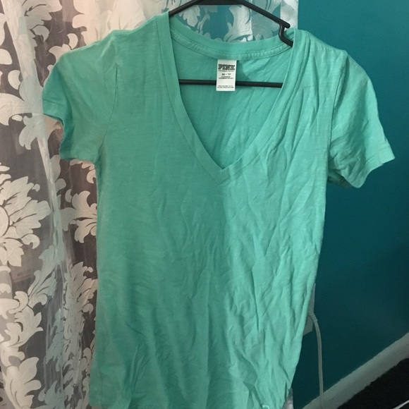 Teal Victoria's Secret V-neck shirt