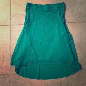 Hi low cut circle skirt