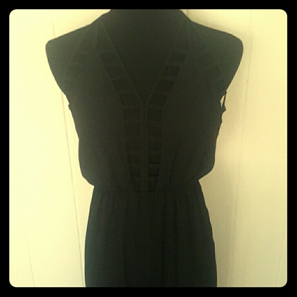 Black halter jumpsuit - Picture 1 of 2