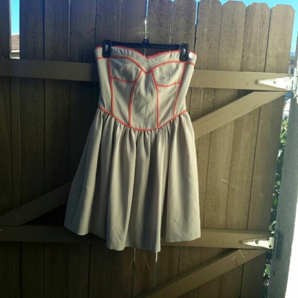 Heart shaped strapless dress