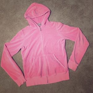 🛍Juicy Couture Women's pink jacket! Size L! EUC!