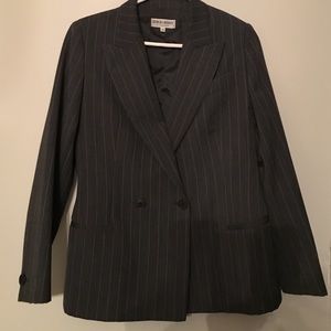 Giorgio Armani DBL BRSTD Virgin Wool Mohair Blazer