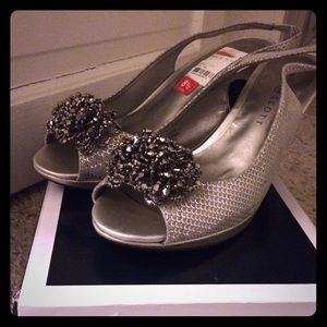 Karen Scott silver heels