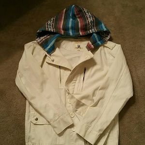 NWT cream and tribal utility jacket.
