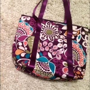 Vera Bradley Cooler Tote Bag in Plum Crazy