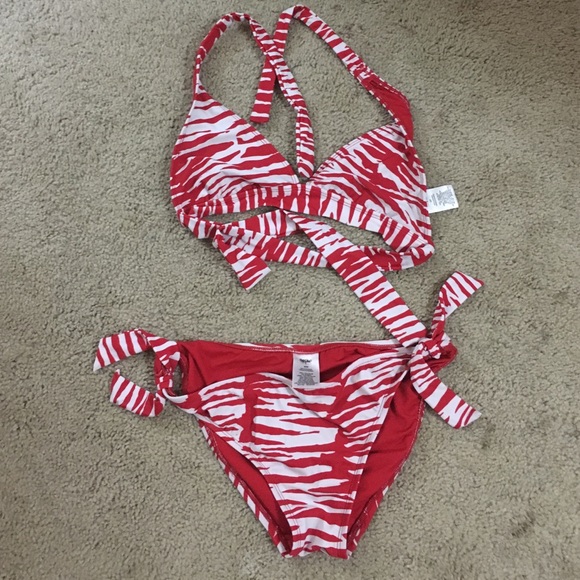 Zebra print bikini