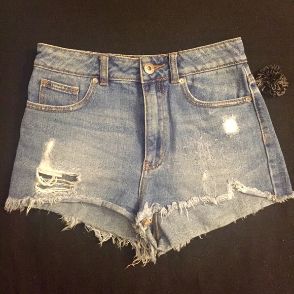 Pacsun Blue Jean High Waisted Shorts