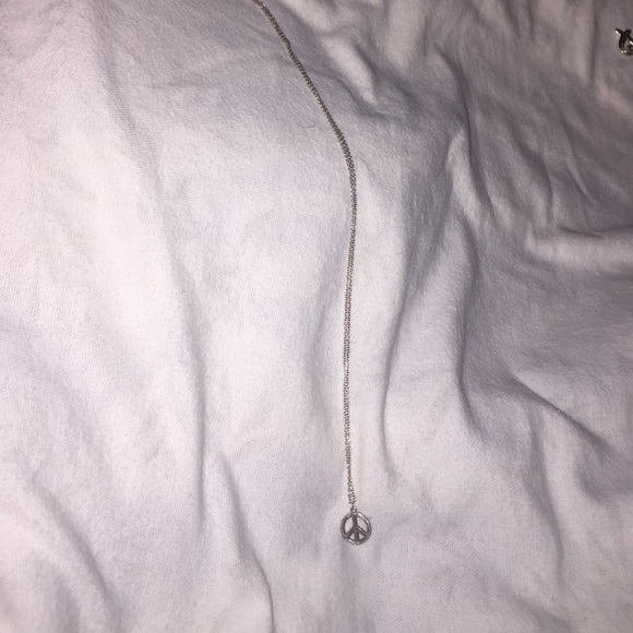 Authentic Tiffany necklace with peace sign