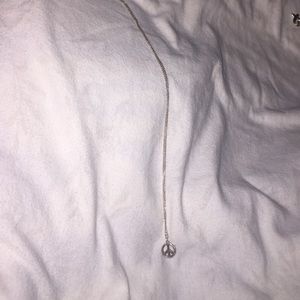 Authentic Tiffany necklace with peace sign