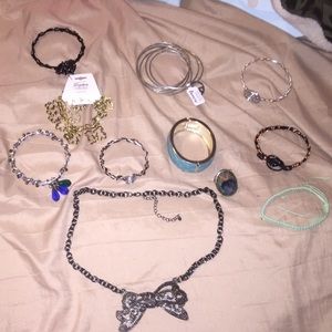 Costume jewelry lot some new some used once