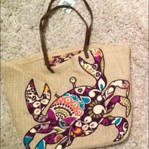 Vera Bradley Seashore Tote in Plum Crazy