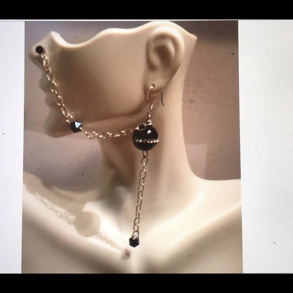 Sterling Nose chain and Earrings
