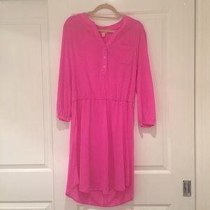 Lilly Pulitzer Pink 3/4 Sleeve Dress
