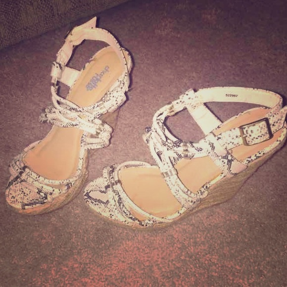 Snake Skin Wedges