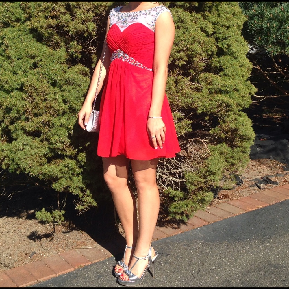 Short Red Prom Dress!