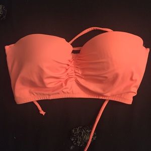 Coral Bandeau Corset Bikini Top