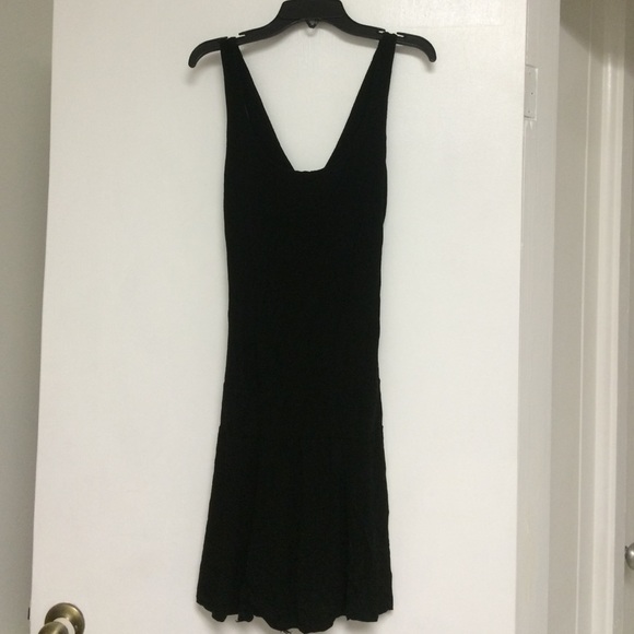 Black open-back dress