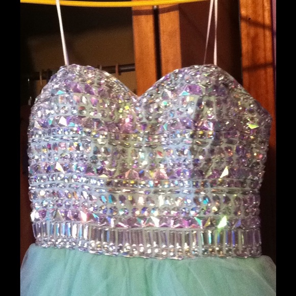 Beautiful Light Blue Prom Dress - Picture 2 of 3