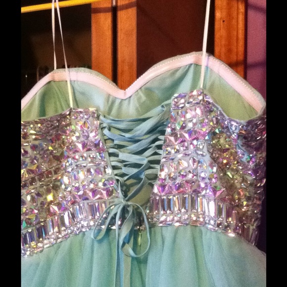 Beautiful Light Blue Prom Dress - Picture 3 of 3