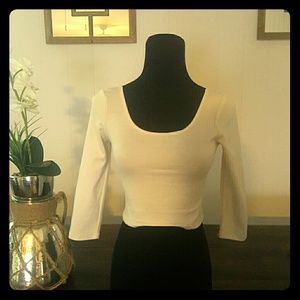 Off white crop top