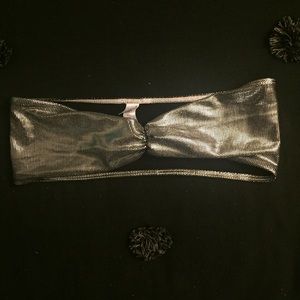 American Apparel Metallic Silver Bandeau