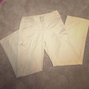 IZOD Women's golf pants! Size 2! Tan!⛳️EUC!
