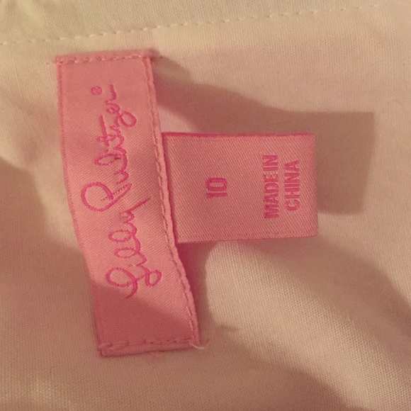 Lilly Pulitzer, Pink Peplum, Size 10 - Picture 3 of 4