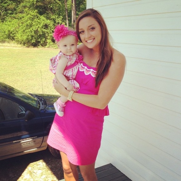 Lilly Pulitzer, Pink Peplum, Size 10 - Picture 4 of 4