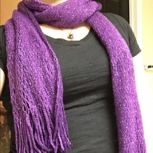 Purple infinity scarf