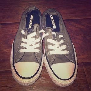 Converse grey slip on