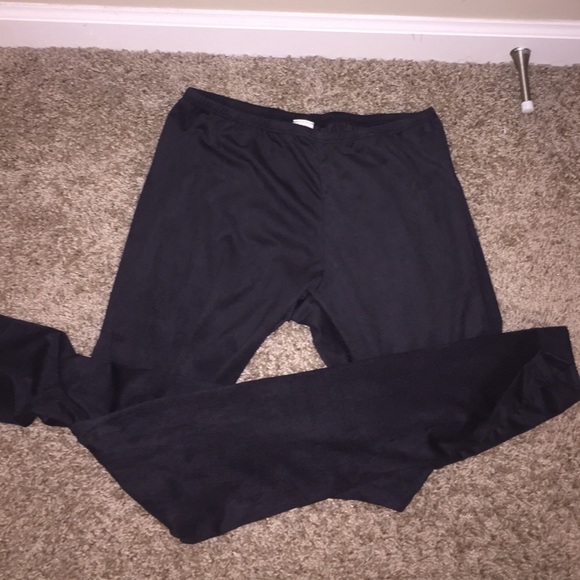 Suede leggings