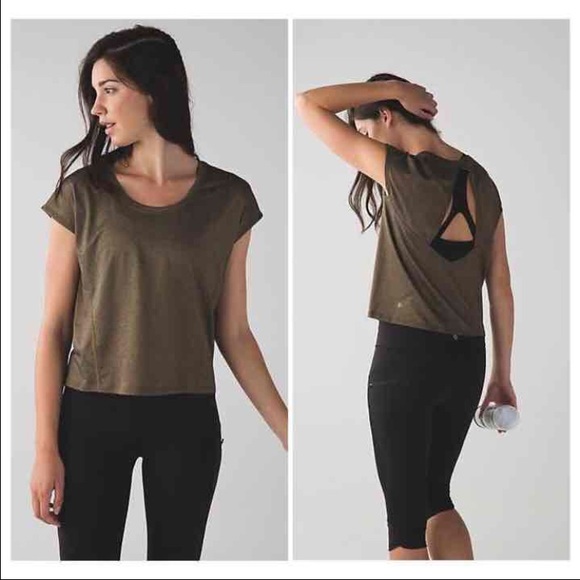 Lululemon top - Sweaty or Not tee sz 4