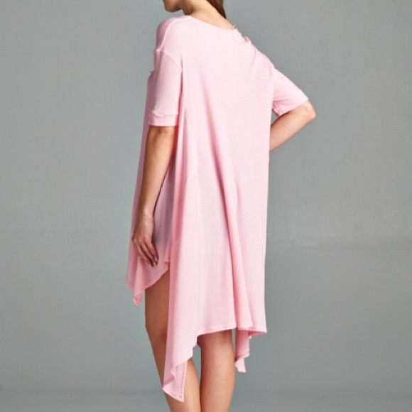 Oversized Cape tunic high low hemline Cable Knit - Picture 2 of 4